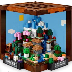 New LEGO Minecraft Crafting Table Toy Building Set 21265 Minecraft Figures, Mobs